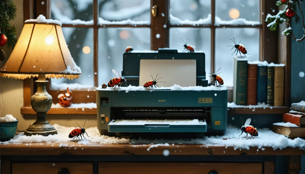 Insetos e impressoras no inverno